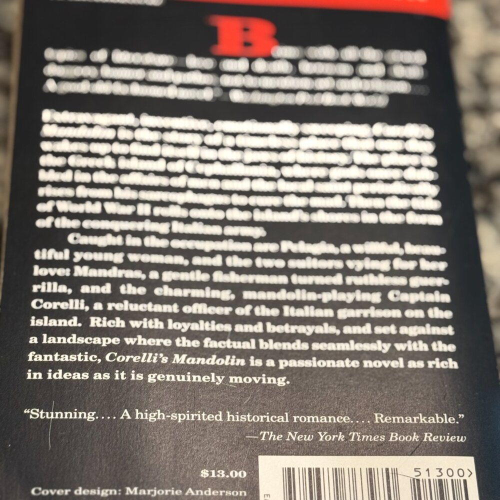 Corellis Mandolin Louis de Bernieres Paperback - Picture 4 of 5
